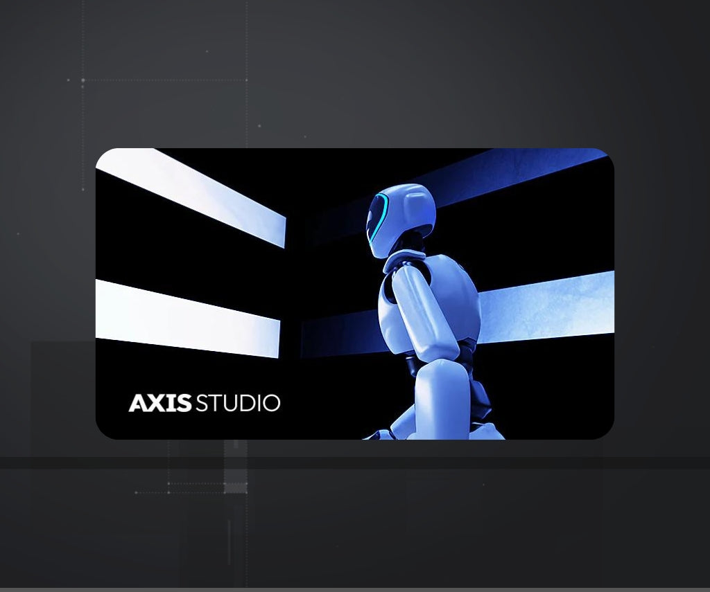 axis studio motion capture software card with the perception neuron robot