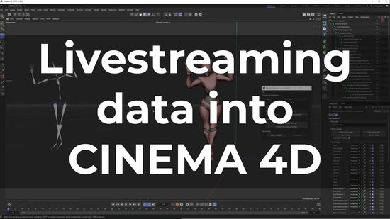 Livestreaming data into cinema 4d software tutorial video