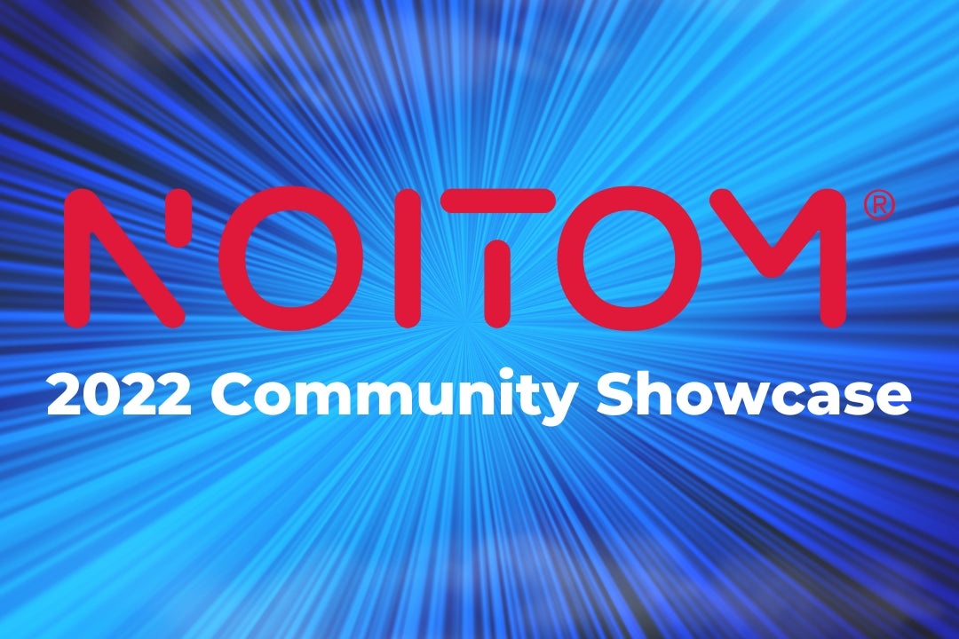 Noitom 2022 Motion Capture Community Showcase Banner depicting a ray of blue light in space