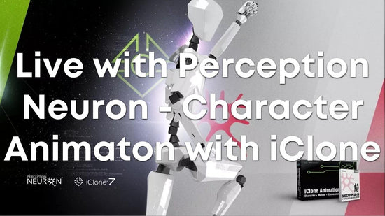 live with perception neuron character animation with iclone tutorial
