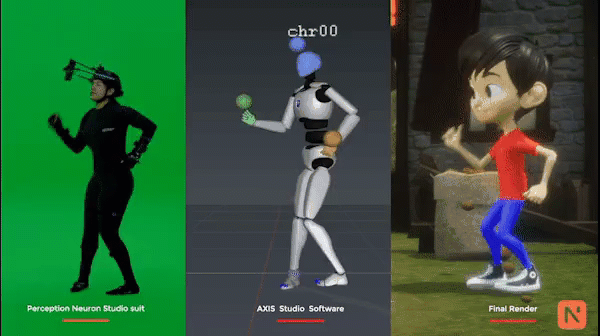 noitomvps capture to axis studio motion capture software to final render in unreal engine
